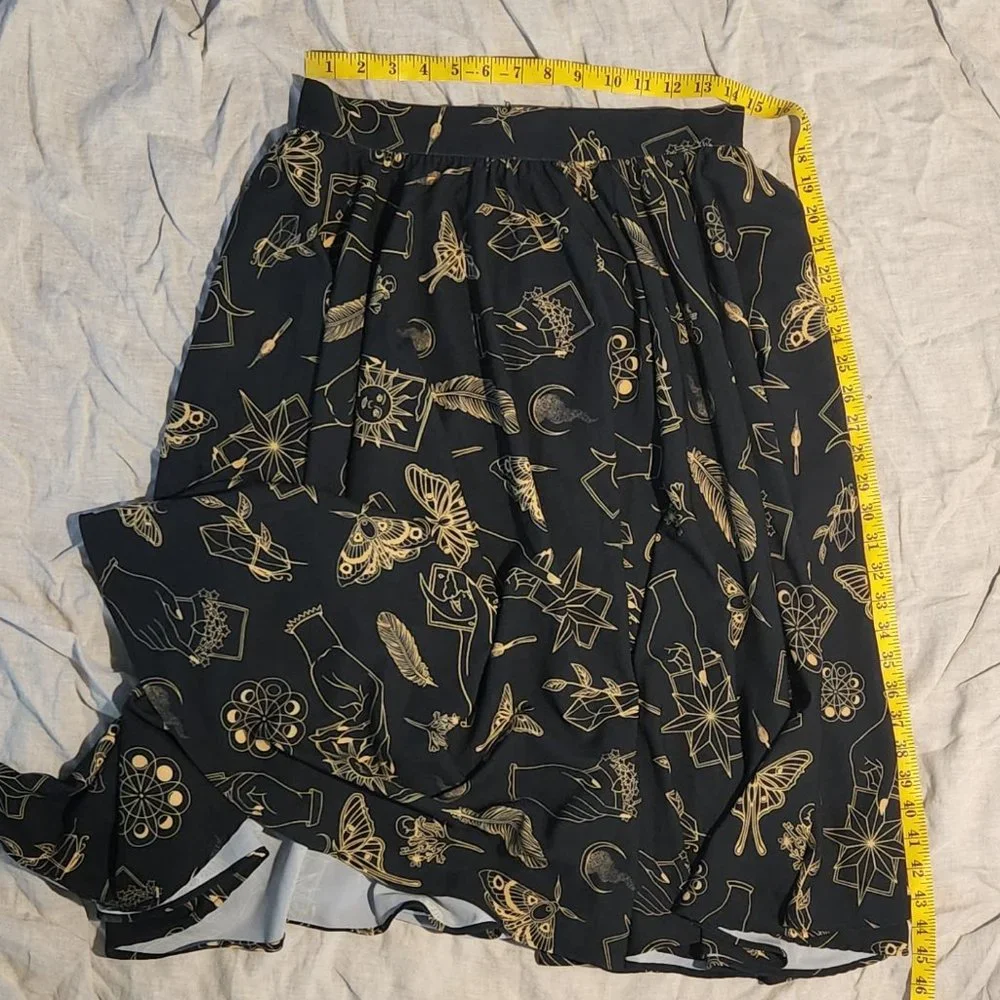 Pinup Couture | Donna Circle Skirt | Stregheria Crepe (size L) | New With Tags - Picture 2 of 4